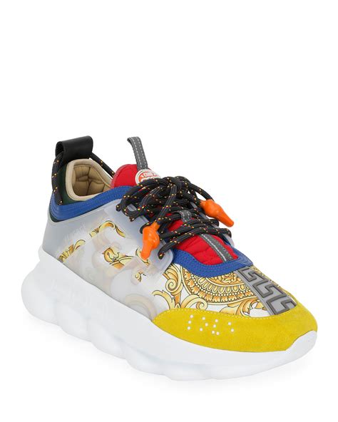 versace fake chain reaction|authentic versace chain reaction sneakers.